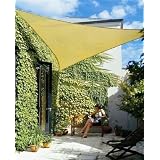Idirectmart Triangle Sun Shade Sail 11 Feet 5 Inches - Sand