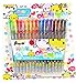 Plinrise OB-003 16 Pcs Vibrant Color Fruit Scented Special Metallic Giltter Gel Ink Pens,Scrapbooking Card DIY Pens Markers