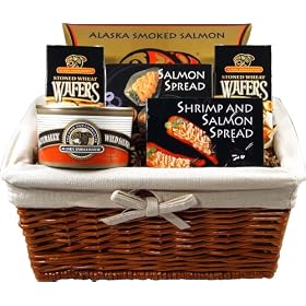 Alaska Smokehouse Straight From The Northwest Gift Basket, 3 Pound Basket