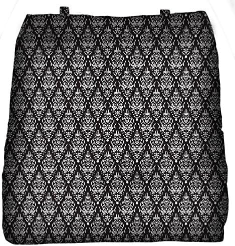 Aakrti Waterproof Multi Purpose Shoulder / Hand bag for Laptop's, Tablet, Picnics, Camping, Theme parks, and more.. Size : 15" x 14" x 3". DN: 1400-seamless baroque pattern