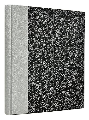 Fotoalbum, Hardcover silber / schwarz, 60 Seiten, 