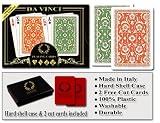 Da Vinci Venezia, Italian 100% Plastic Playing Cards, 2-Deck Set, Regular Index