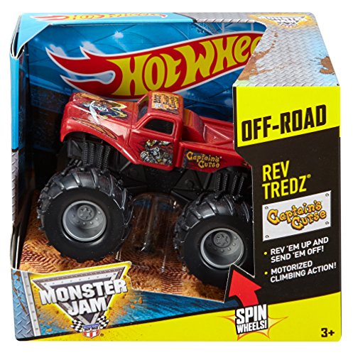 Hot Wheels Monster Jam Rev Tredz Captain's Curse Die-Cast Vehicle