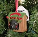 THE DOG Artlist - Black Labrador Retriever - Dog House Ornament