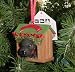 THE DOG Artlist - Black Labrador Retriever - Dog House Ornament