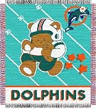 Northwest Miami Dolphins Jacquard Baby Throw Blanket