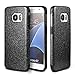 MEKO Galaxy S7 Case, Shiny Sparkle Glitter Bling Case -Built-in Glitter Soft Gel Flexible Firm Rubber Case for Samsung Galaxy S7- (Black)