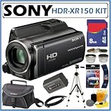 Sony HDRXR150 HDR-XR150 120GB High Definition HDD Handycam Camcorder + 8GB Deluxe Accessory Kit