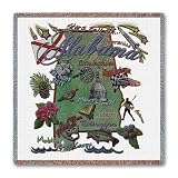 Alabama State Lap Square - 54 x 54 Blanket/Throw