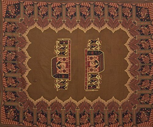 Hand Block Bed Sheet, Wall Hanging, Tapestry.bed Cover, Table Cover, Cotton Sheet,bed Spread