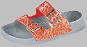Birkis Synthetic-Sandals ''Barbados'' from Birko-Flor in sea flyer tangerine with a regular insole
