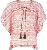 FULL TILT Aztec Print Girls Boxy Top