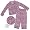 Pink and Black Leopard Print Fleece Coat Style Pajamas for Girls
