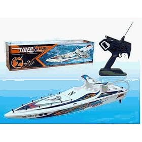 AZ Importer GBTS 41 inch RC gas powered tiger shark speed boat 0.15 Engine by AZ Importer