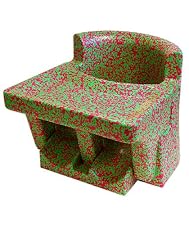 Cushi Tush Baby Seat with Tray - Pink/Green Mix