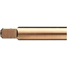 Dormer MTT-X E027/MTT-X E037 Powdered Metal Spiral Flute Threading Tap, Gold Oxide Finish, Round Shank With Square End, Modified Bottoming Chamfer