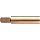 Dormer MTT-X E027/MTT-X E037 Powdered Metal Spiral Flute Threading Tap, Gold Oxide Finish, Round Shank With Square End, Modified Bottoming Chamfer