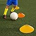 50 Agility Disc Cones - Perfect for Soccer, Football Training & More - Includes Disc Cone Carrier Bag & Stand