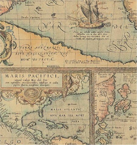 World Map / Kraft, 24x100 Roll Gift Wrap