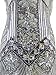 Vijiv Women 1920s Gastby Sequin Art Nouveau Embellished Fringed Cocktail Dresses,Silver,X-Large