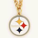 Pittsburgh Steelers Chain Necklace with NFL Team Logo Pendant