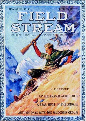 FIELD & STREAM:November 1914 Art Print Poster By Victor Forsythe, 8.25   x 12.75  