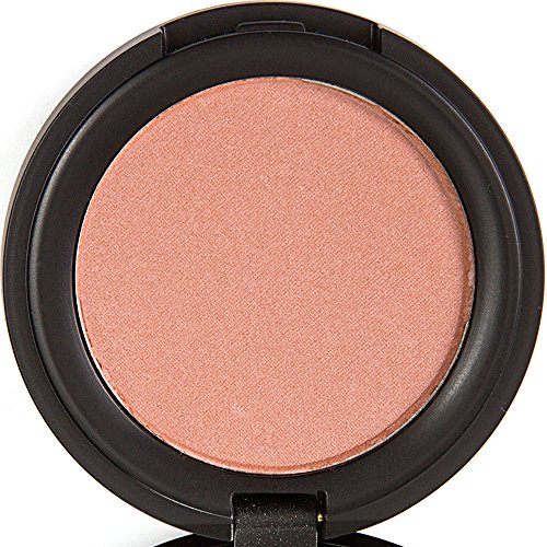 Blush Pressed Mineral Blusher Face Powder Cosmetics Makeup With Black Mirror Case - Great Cheek Blushing Blending Peach To Rose Colors - Premium Quality For Women Also With Sensitive Skin - Flush