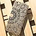 Sannysis Henna Black Floral Flower Plastic Case Cover Skin for iPhone 6S