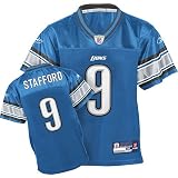 Matt Stafford #9 Blue Detroit Lions Reebok NFL Premier All Stitched Replica Jersey - X-LARGE