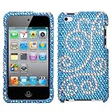 Bling Flourish Diamante For Apple Ipod Touch 4g 4th Generation Hard Case Cell Phone Protector Phone Accessory
