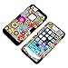 iPhone 5S Case, iPhone 5 Case, Tradekmk(TM) Brand New Hard PC+Silicone Combo Hybrid 3-Piece Shockproof Bumper Durable Back Case Cover[Colorful Flowers Pattern] Compatible with Apple iPhone 5/5S/5G[+Stylus+Screen Protector+Cleaning Cloth]-(Black)