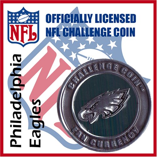 Philadelphia Eagles NFL Football Helmet Challenge Coin Poker Card Guard