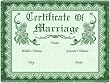 Certificate of Marriage Green - 69 x 48 Blanket/Throw