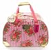 Betsey Johnson Betseyville Sweetheart Rolling Duffle Handbag Pink