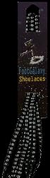 Foot Galaxy Reflective Metallic Flat Laces