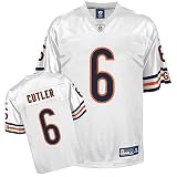 Reebok Chicago Bears Jay Cutler White Youth Replica Jersey Extra Large