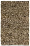 IMAGE OF Short Brown Leather Shag 4'x6' Rug with Free Shipping!
