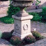 Stone Statue Plinth - Laurel Column Pedestal