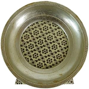 Cavallini Florentine Round Silver Wood Picture Frame