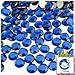 The Crafts Outlet 144-Piece Flat Back Acrylic Round Rhinestones, 10mm, Jet Black