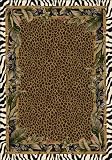 Milliken Rugs Jungle Safari Leopard Zebra Skins c13001 Area Rug