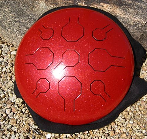 Single VibeDrum - Illusion Red - Handpan / Hand Drum / Steel Tongue Drum