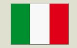 Adhésif autocollant / sticker Drapeau Italie - 7 x 10 cm