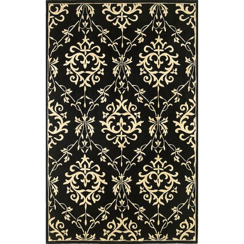 Sofia Rug Collection - Black/ Ivory