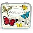 Cavallini butterfly butterflies 100 plus assorted stickers in tin