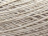 Free Ship Variegated Khaki Beige Size 10 Crochet Cotton Thread Yarn Knitting. 100% Mercerized