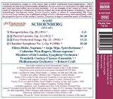 Schoenberg - Pierrot Lunaire; Chamber Symphony No 1