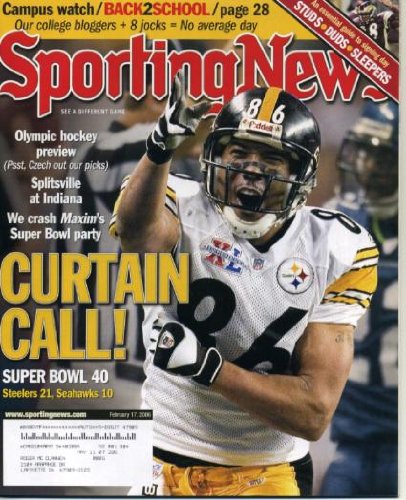 Sporting News February 17, 2006 Hines Ward/Pittsburgh Steelers Win Super Bowl XL