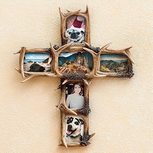 Antler Cross Picture Frame