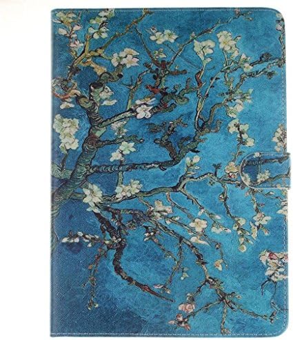 iPad Air2 Case Apple iPad Air2 Case,MOUSE Monster Beautiful Apricot Blossom Tree Pattern Premium Pu Leather [Stand Feature] Magnet Slim Flip Folio Kickstand Case Cover for Apple iPad Air2